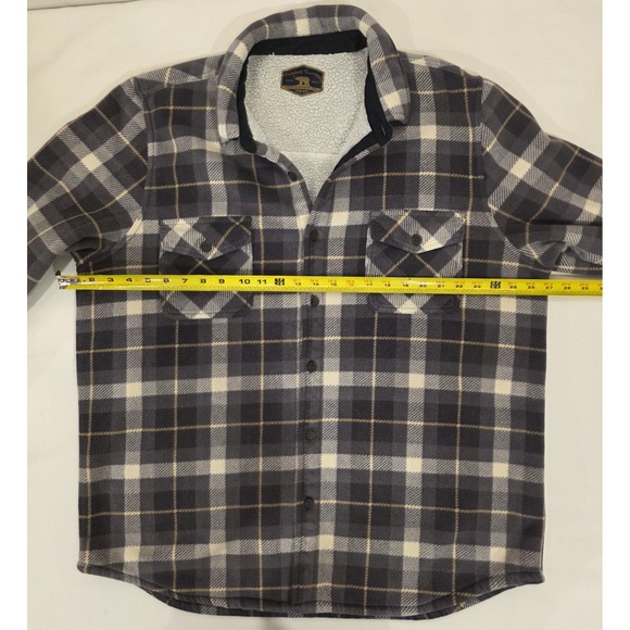 Freedom Foundry Men's Sherpa Lined Flannel Plaid Button Up Shirt. Size XL - Picture 9 of 9
